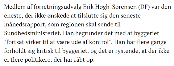 NORDJYSKE's lederskribent: Rystende at ikke andre end Erik Høgh-Sørensen råber op om supersygehus-økonomien
